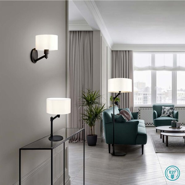 Λάμπα Επιτραπέζια Trio Lighting Cassio 514400132 Μαύρο Ματ