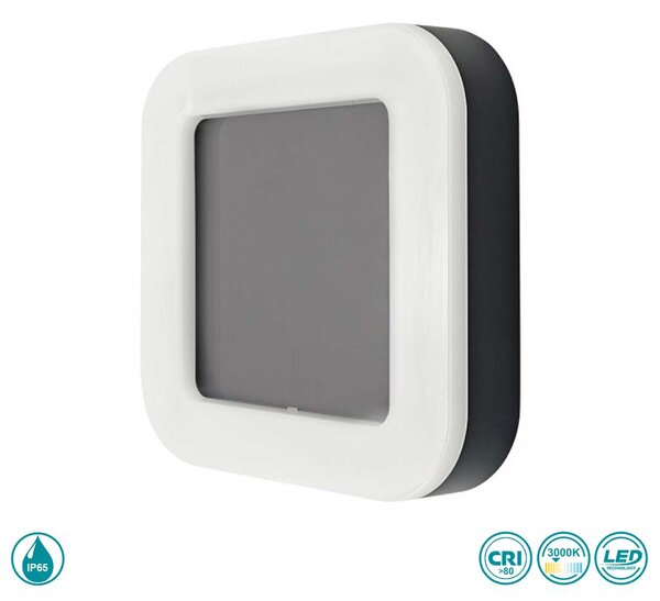 Απλίκα Εξωτερικού Χώρου Spot Light Minos 7772 Μαύρη (3000k)