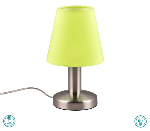 Πορτατίφ Trio Lighting Mats 599700115 Νίκελ Ματ - Πράσινο