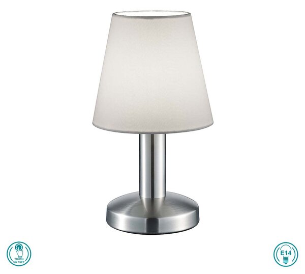 Πορτατίφ Trio Lighting Mats 599700101 Νίκελ Ματ - Λευκό