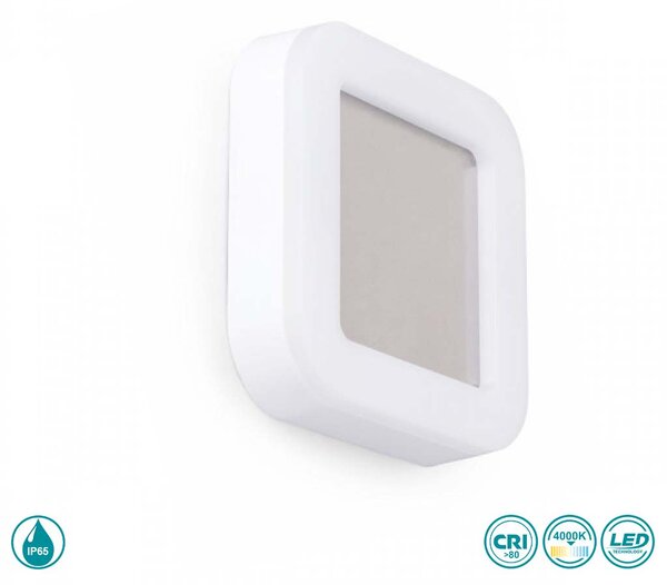Απλίκα Εξωτερικού Χώρου Spot Light Minos 7765 Λευκή (4000k)