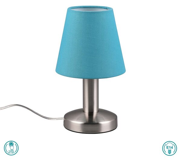 Πορτατίφ Trio Lighting Mats 599700119 Νίκελ Ματ - Τιρκουάζ