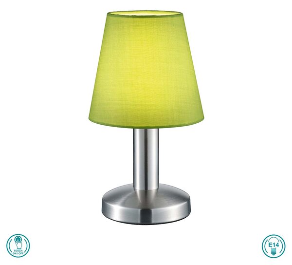 Πορτατίφ Trio Lighting Mats 599700115 Νίκελ Ματ - Πράσινο