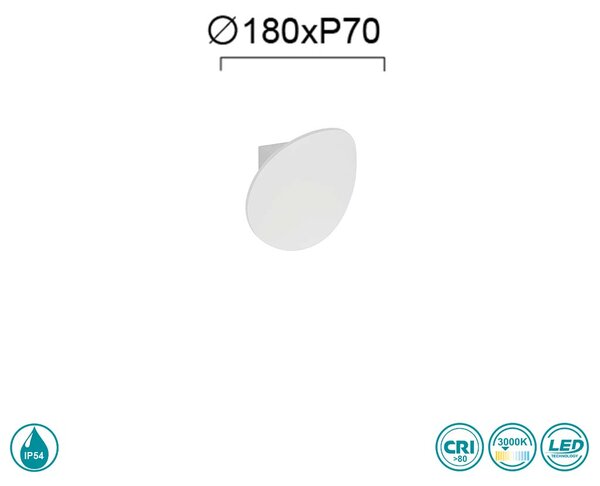 Απλίκα Εξωτερικού Χώρου Viokef Corto 4285300 Λευκή