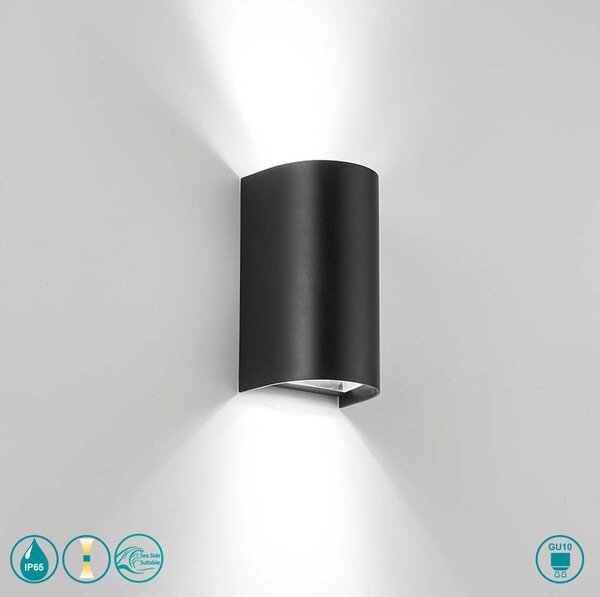 Απλίκα Εξωτερικού Χώρου Viokef Spirit 4282500 Μαύρο Plastic