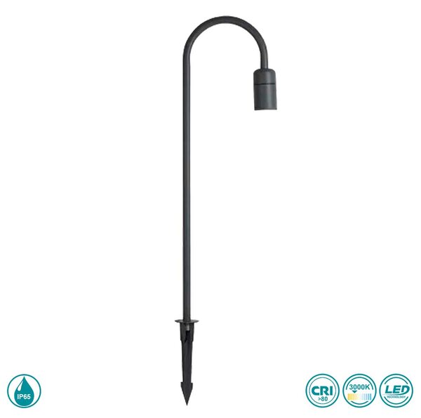 Κολωνάκι Εξωτερικού Χώρου Viokef Flater 4285000 Ανθρακί