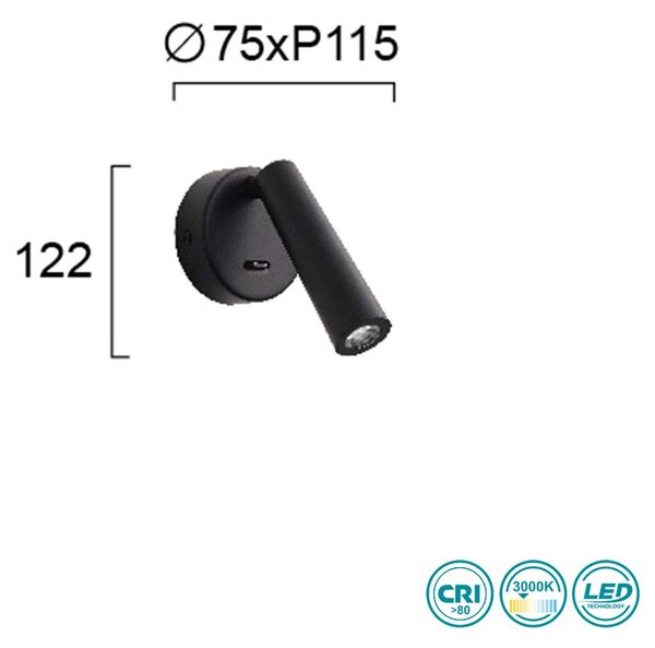 Απλίκα Viokef Mystery 4271300 Μαύρη