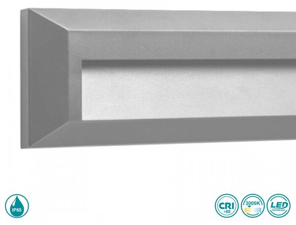 Απλίκα Εξωτερικού Χώρου LED SpotLight 7788 Γκρι (3000K)