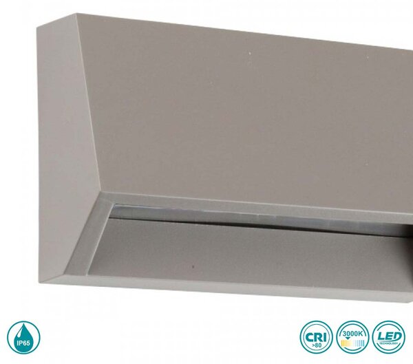 Απλίκα Εξωτερικού Χώρου LED SpotLight 7793 Γκρι (3000K)
