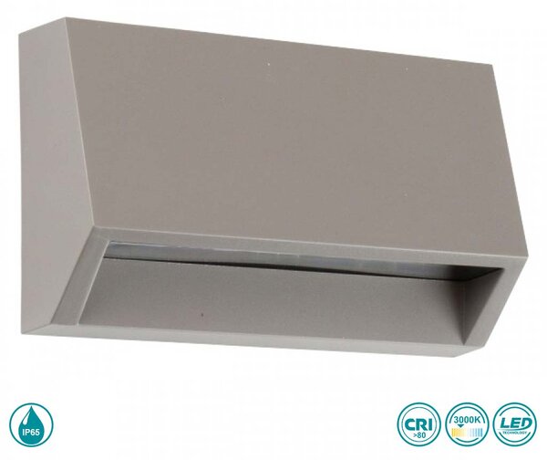 Απλίκα Εξωτερικού Χώρου LED SpotLight 7793 Γκρι (3000K)