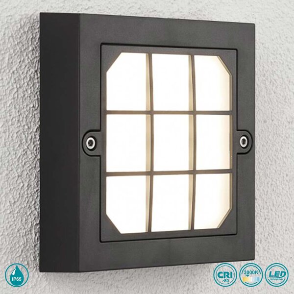 Απλίκα Εξωτερικού Χώρου LED SpotLight 7808 Μαύρη (3000K)
