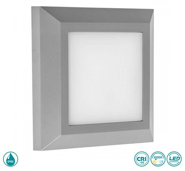 Απλίκα Εξωτερικού Χώρου LED SpotLight 7798 Γκρι (3000K)