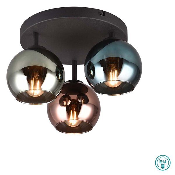 Φωτιστικό Οροφής RL Lighting Sheldon R61303017 Μαύρο Ματ