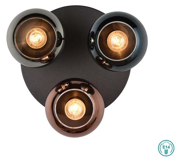 Φωτιστικό Οροφής RL Lighting Sheldon R61303017 Μαύρο Ματ