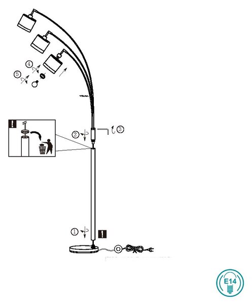 Φωτιστικό Δαπέδου RL Lighting Davos R41553006 Λευκό