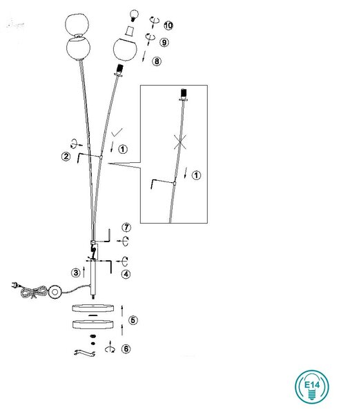 Φωτιστικό Δαπέδου RL Lighting Sheldon R41303017 Μαύρο Ματ