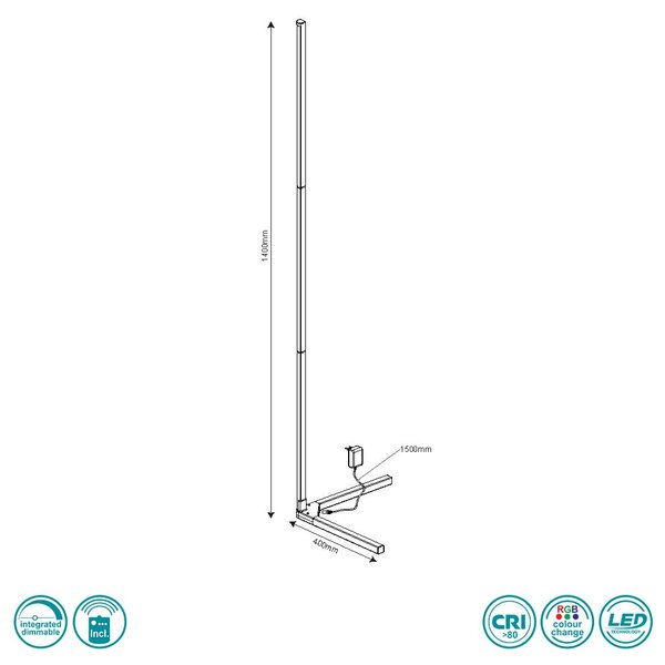 Φωτιστικό Δαπέδου RL Lighting Level R45721102 Μαύρο Ματ
