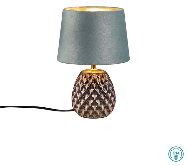 Πορτατίφ RL Lighting Ariana R51531015 Πράσινο με Βελούδινο Αμπαζούρ