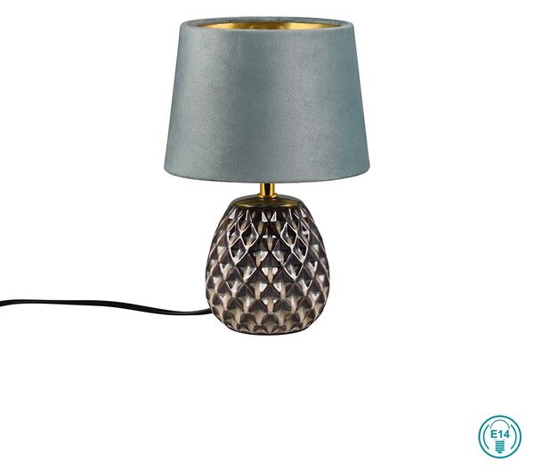 Πορτατίφ RL Lighting Ariana R51531015 Πράσινο με Βελούδινο Αμπαζούρ