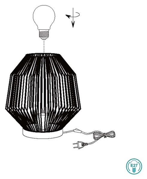 Πορτατίφ Ethnic RL Lighting Miki R51101026 Καφέ