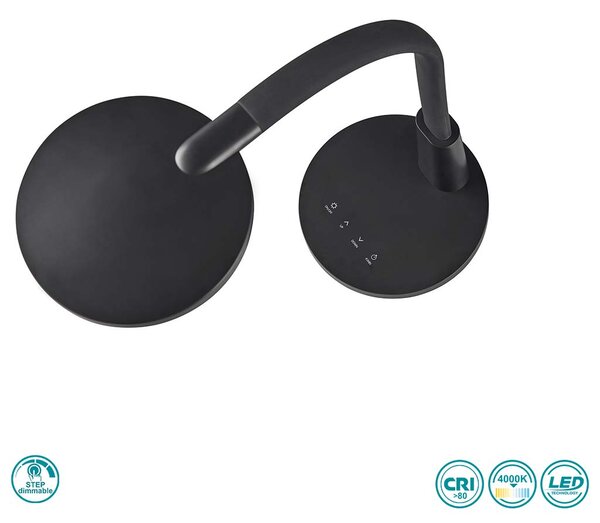 Φωτιστικό Γραφείου RL Lighting Sally R52671102 Μαύρο (4000K)