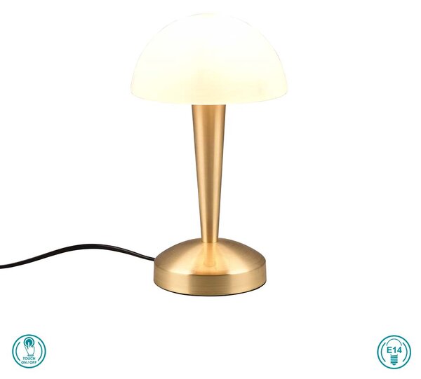 Πορτατίφ RL Lighting Canaria R59561108 Χρυσό Ματ - Γυαλί Λευκό