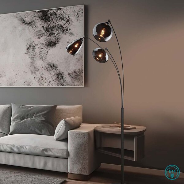 Φωτιστικό Δαπέδου Trio Lighting Lumina 417000332 Μαύρο Ματ