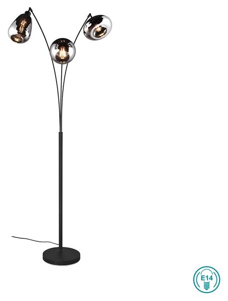 Φωτιστικό Δαπέδου Trio Lighting Lumina 417000332 Μαύρο Ματ