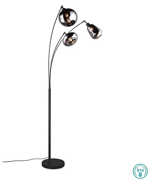 Φωτιστικό Δαπέδου Trio Lighting Lumina 417000332 Μαύρο Ματ