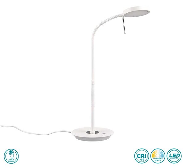 Πορτατίφ Γραφείου Trio Lighting Monza 523310131 Λευκό Ματ