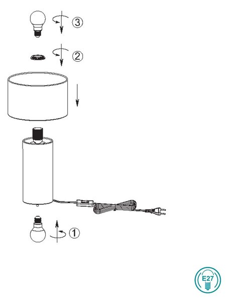 Λάμπα Επιτραπέζια Trio Lighting Bale 505200149 Πράσινο Φιστικί
