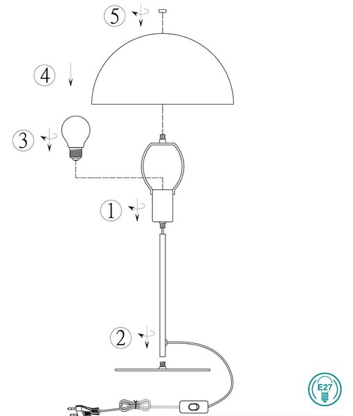 Πορτατίφ Trio Lighting Nola 506290131 D30 Λευκό Ματ