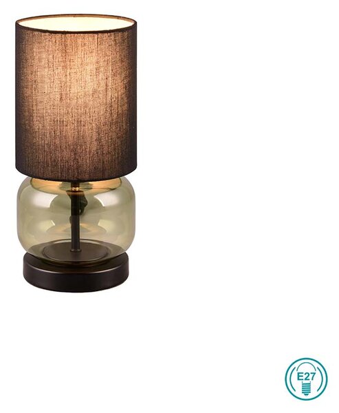 Πορτατίφ Retro Trio Lighting Elio 517800115 Πράσινο με Μαύρο Αμπαζούρ