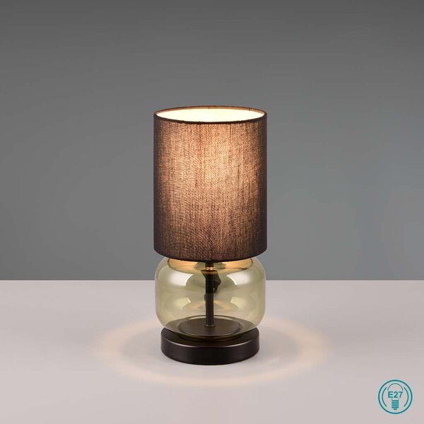 Πορτατίφ Retro Trio Lighting Elio 517800115 Πράσινο με Μαύρο Αμπαζούρ
