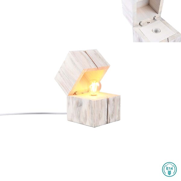 Πορτατίφ Retro Trio Lighting Treasure 514110101 Ξύλο
