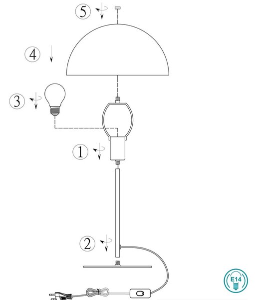 Πορτατίφ Trio Lighting Nola 506200131 D20 Λευκό Ματ