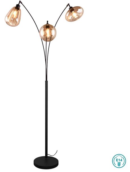 Φωτιστικό Επιδαπέδιο Trio Lighting LUMINA 417000313 Μαύρο Ματ (Black Mat)