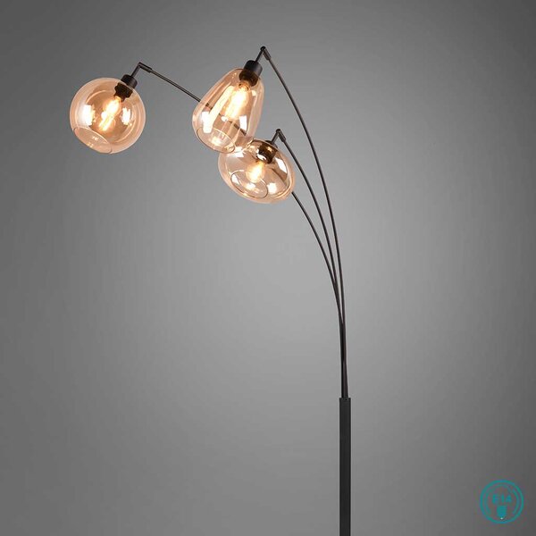 Φωτιστικό Επιδαπέδιο Trio Lighting LUMINA 417000313 Μαύρο Ματ (Black Mat)