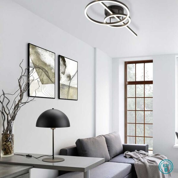 Πορτατίφ Trio Lighting Nola 506290132 D30 Μαύρο Ματ