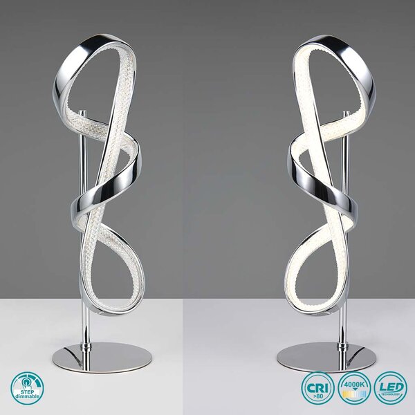 Λάμπα Επιτραπέζια RL Lighting Padua R57281106 Χρώμιο (4000K)