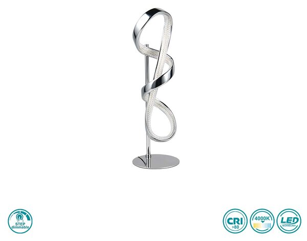 Λάμπα Επιτραπέζια RL Lighting Padua R57281106 Χρώμιο (4000K)