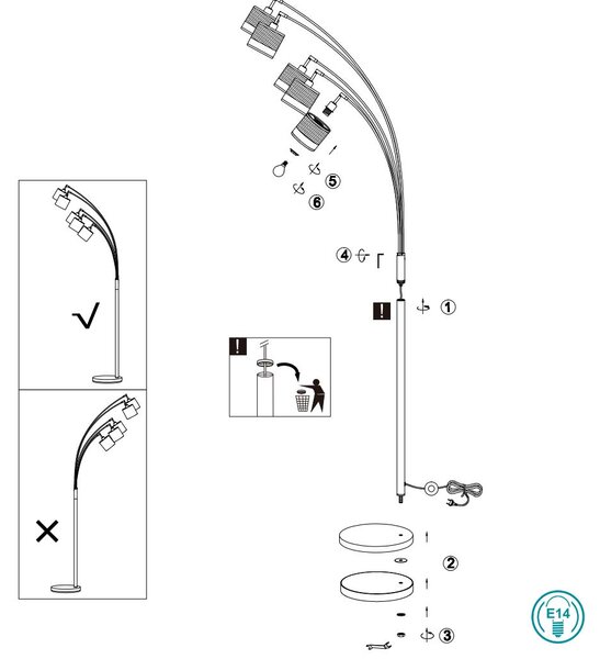 Φωτιστικό Δαπέδου RL Lighting Bolzano R41665032 Μαύρο