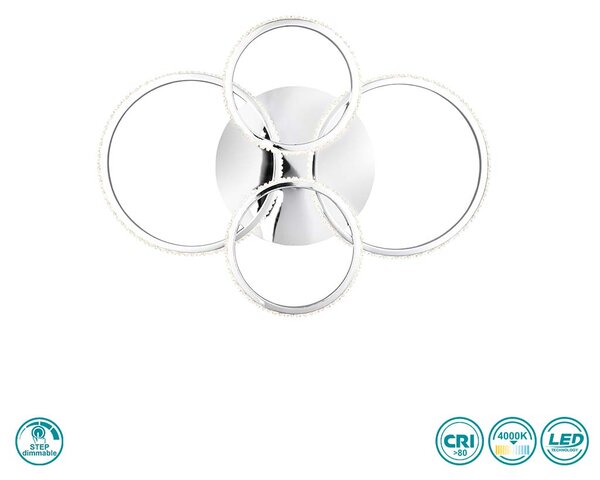 Φωτιστικό Οροφής RL Lighting Cires R67364106 Χρώμιο