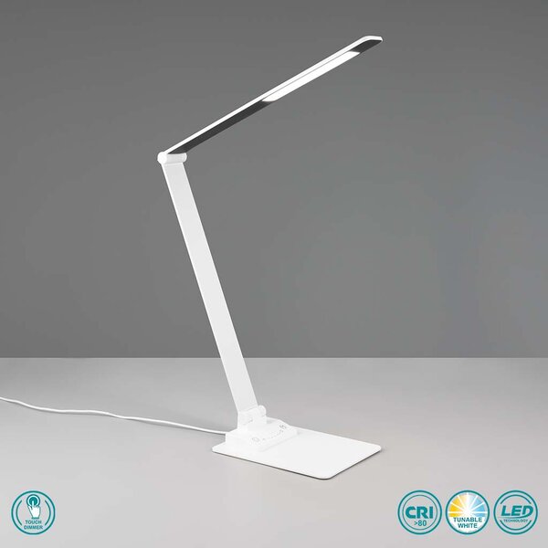 Πορτατίφ Γραφείου Trio Lighting Travis 545310131 Λευκό Ματ