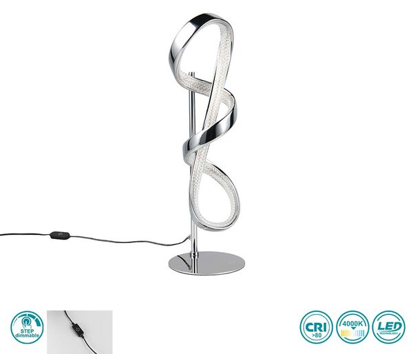 Λάμπα Επιτραπέζια RL Lighting Padua R57281106 Χρώμιο (4000K)