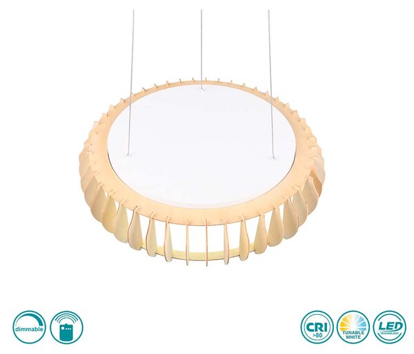Φωτιστικό Κρεμαστό RL Lighting Monte R32171930 Φυσικό Ξύλο