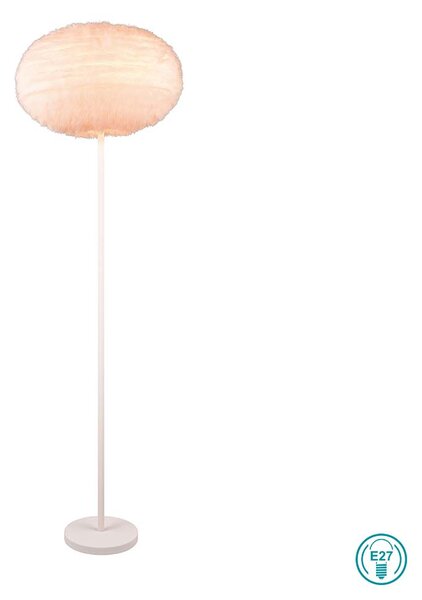 Φωτιστικό Δαπέδου RL Lighting Furry R41581001 Λευκό Βελούδο