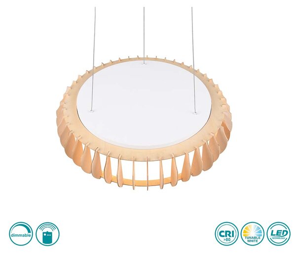 Φωτιστικό Κρεμαστό RL Lighting Monte R32171930 Φυσικό Ξύλο
