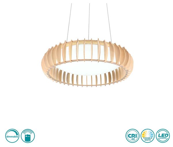 Φωτιστικό Κρεμαστό RL Lighting Monte R32171930 Φυσικό Ξύλο