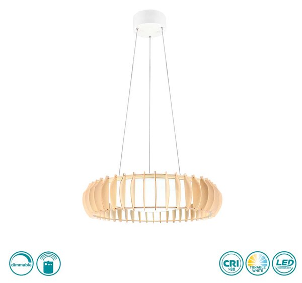 Φωτιστικό Κρεμαστό RL Lighting Monte R32171930 Φυσικό Ξύλο